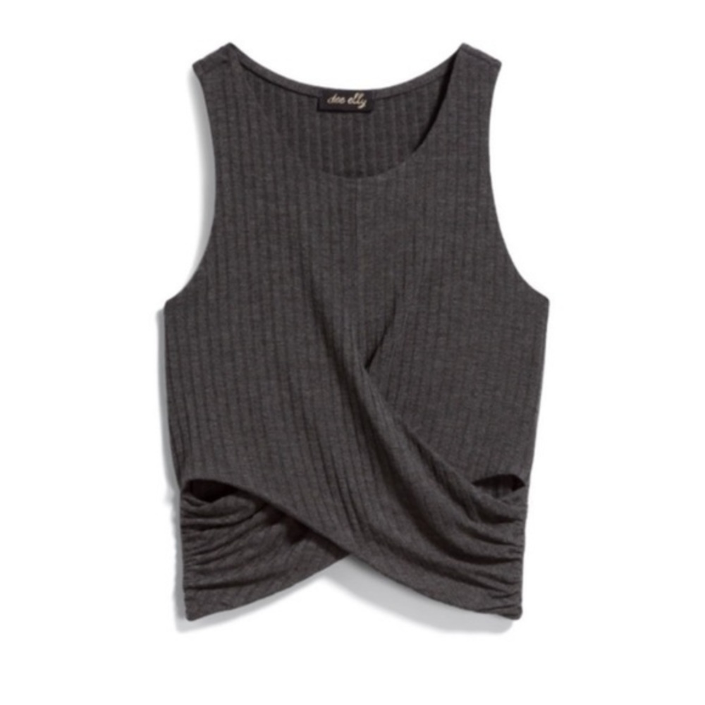 NWT Dee Elly Cut Out Crop Top